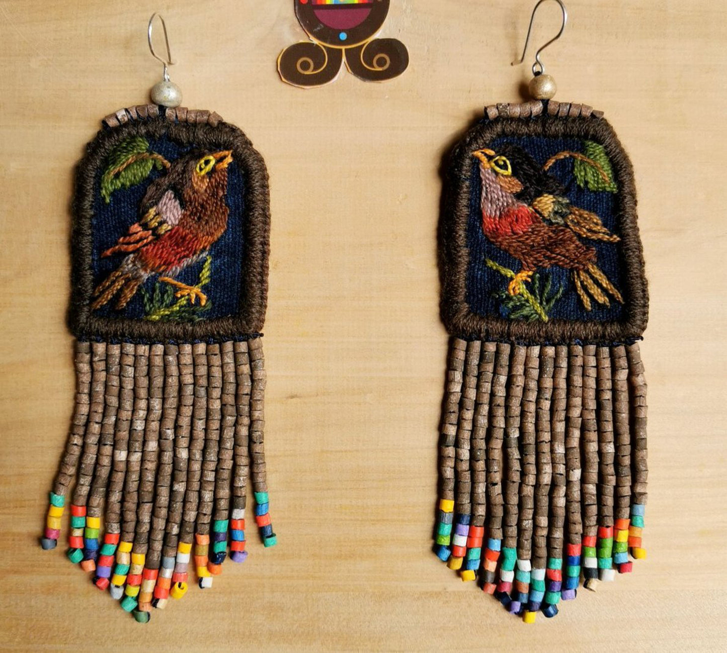 Santiago Birds - Brown Multicolor