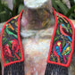 Embroidered Birds Chest/Neck Pieces - "Santiago Birds"