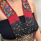 Embroidered Birds Chest/Neck Pieces - "Santiago Birds"