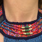 Ceremonial Textile Necklaces with Precious Stones - "Semuc Champey"