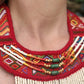 Ceremonial Textile Necklaces with Precious Stones - "Semuc Champey"