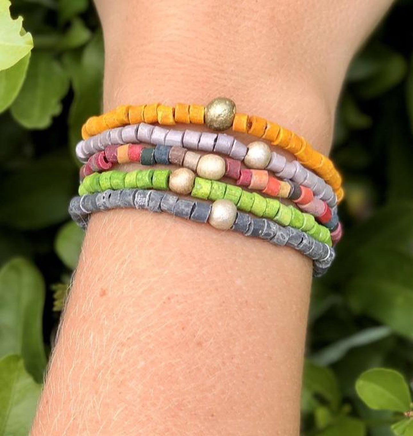 Beaded Bracelets - "Solidarity Pack" (5 pcs.), handmade