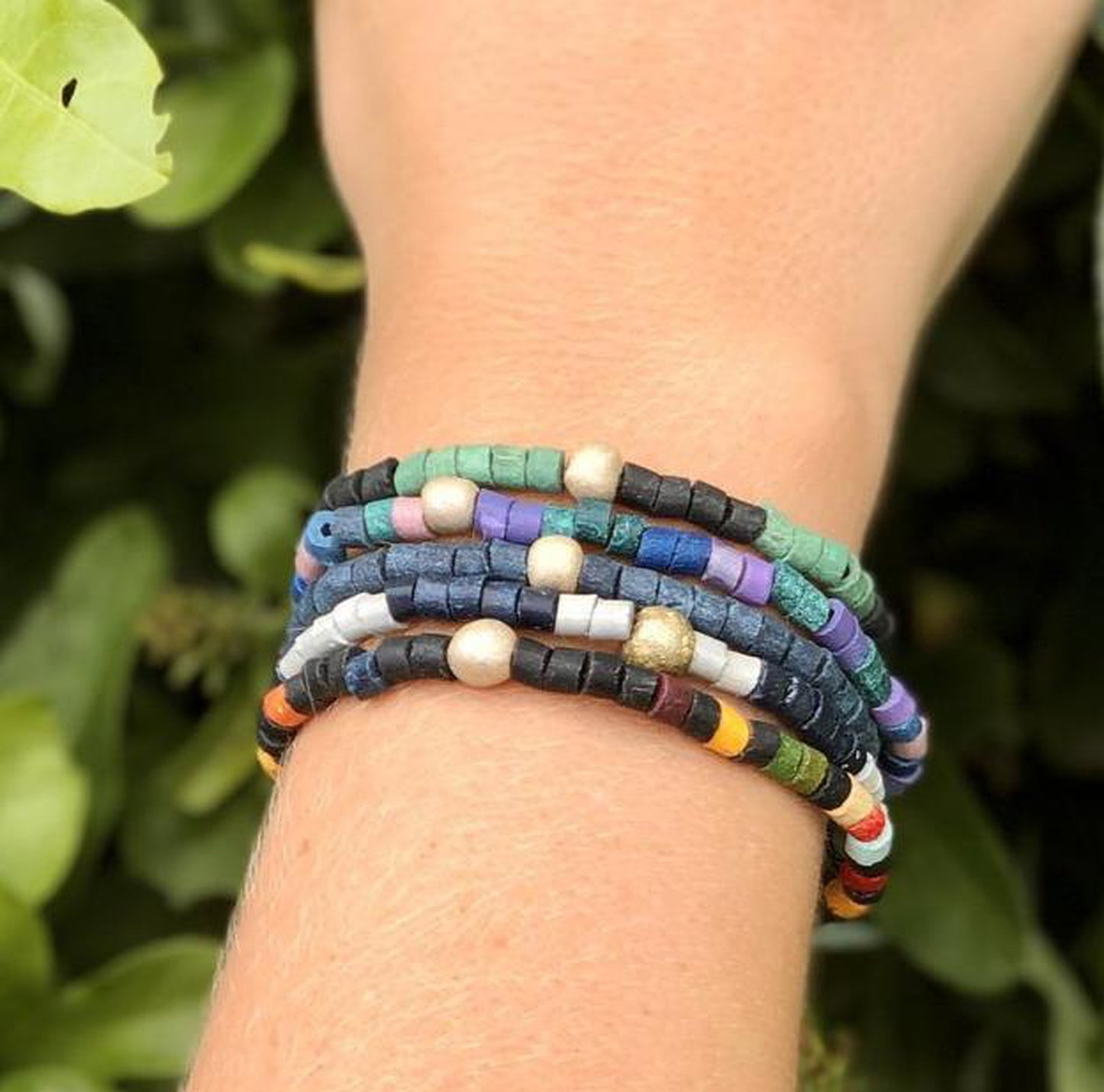 Beaded Bracelets - "Solidarity Pack" (5 pcs.), handmade