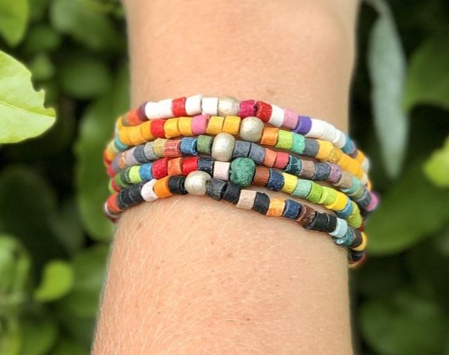 Beaded Bracelets - "Solidarity Pack" (5 pcs.), handmade
