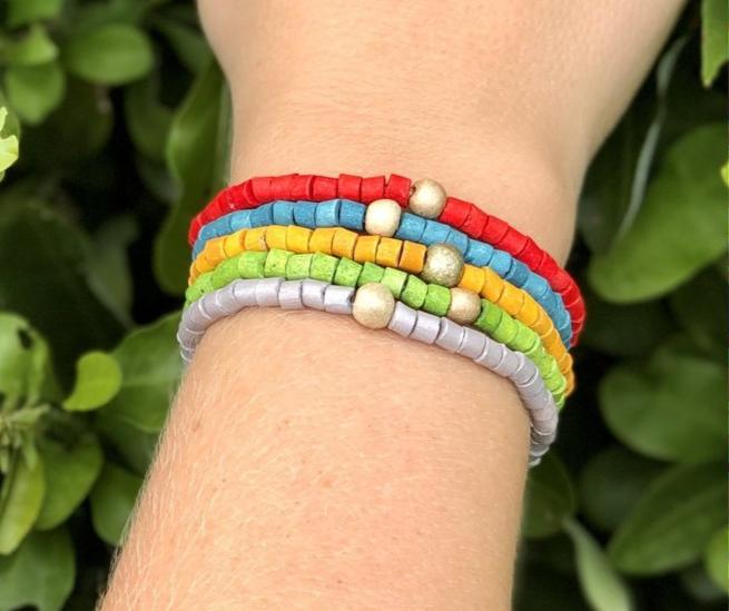 Beaded Bracelets - "Solidarity Pack" (5 pcs.), handmade