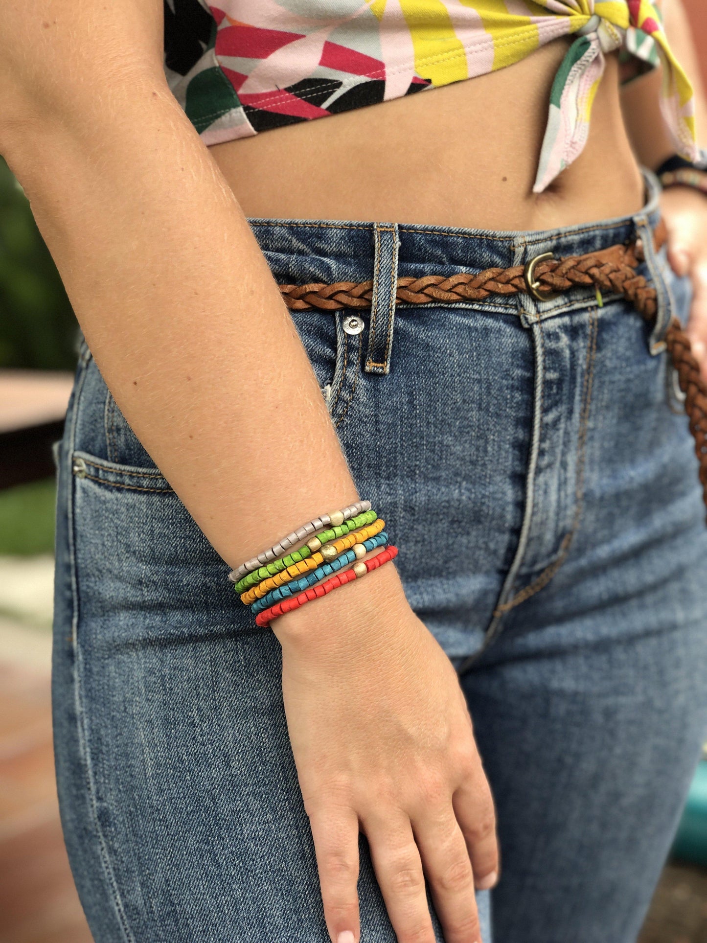 Beaded Bracelets - "Solidarity Pack" (5 pcs.), handmade
