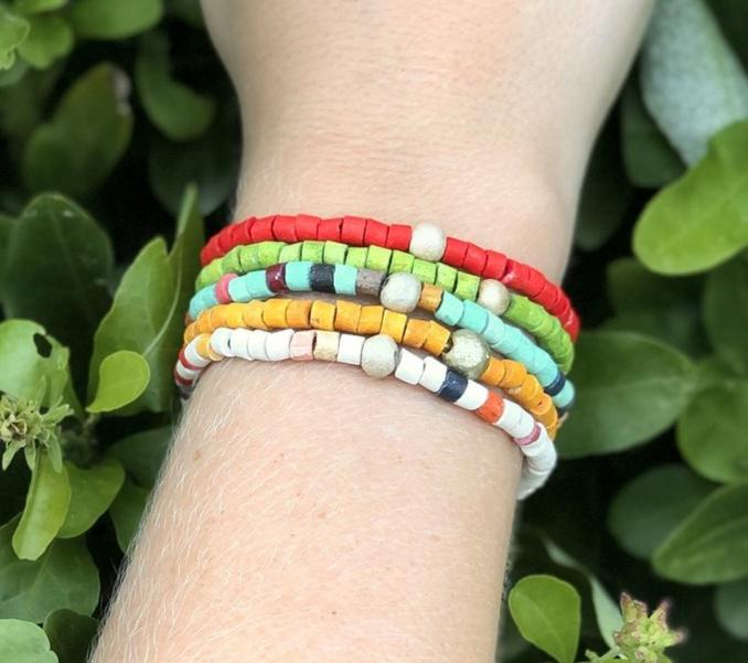 Beaded Bracelets - "Solidarity Pack" (5 pcs.), handmade