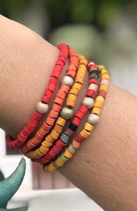 Beaded Bracelets - "Solidarity Pack" (5 pcs.), handmade