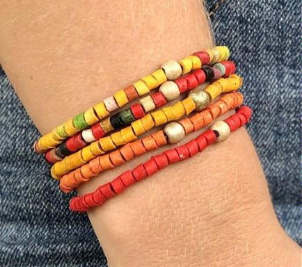 Beaded Bracelets - "Solidarity Pack" (5 pcs.), handmade