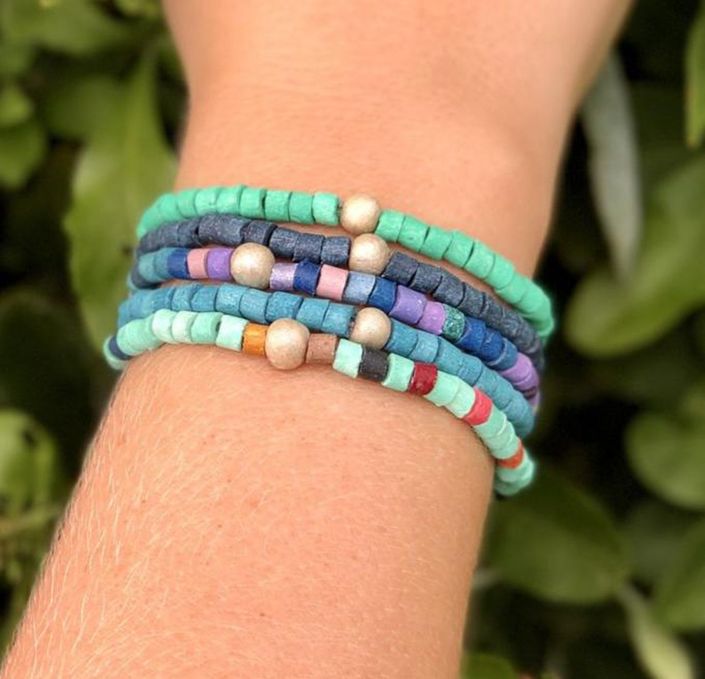 Beaded Bracelets - "Solidarity Pack" (5 pcs.), handmade