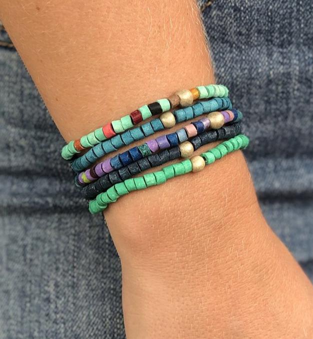 Beaded Bracelets - "Solidarity Pack" (5 pcs.), handmade