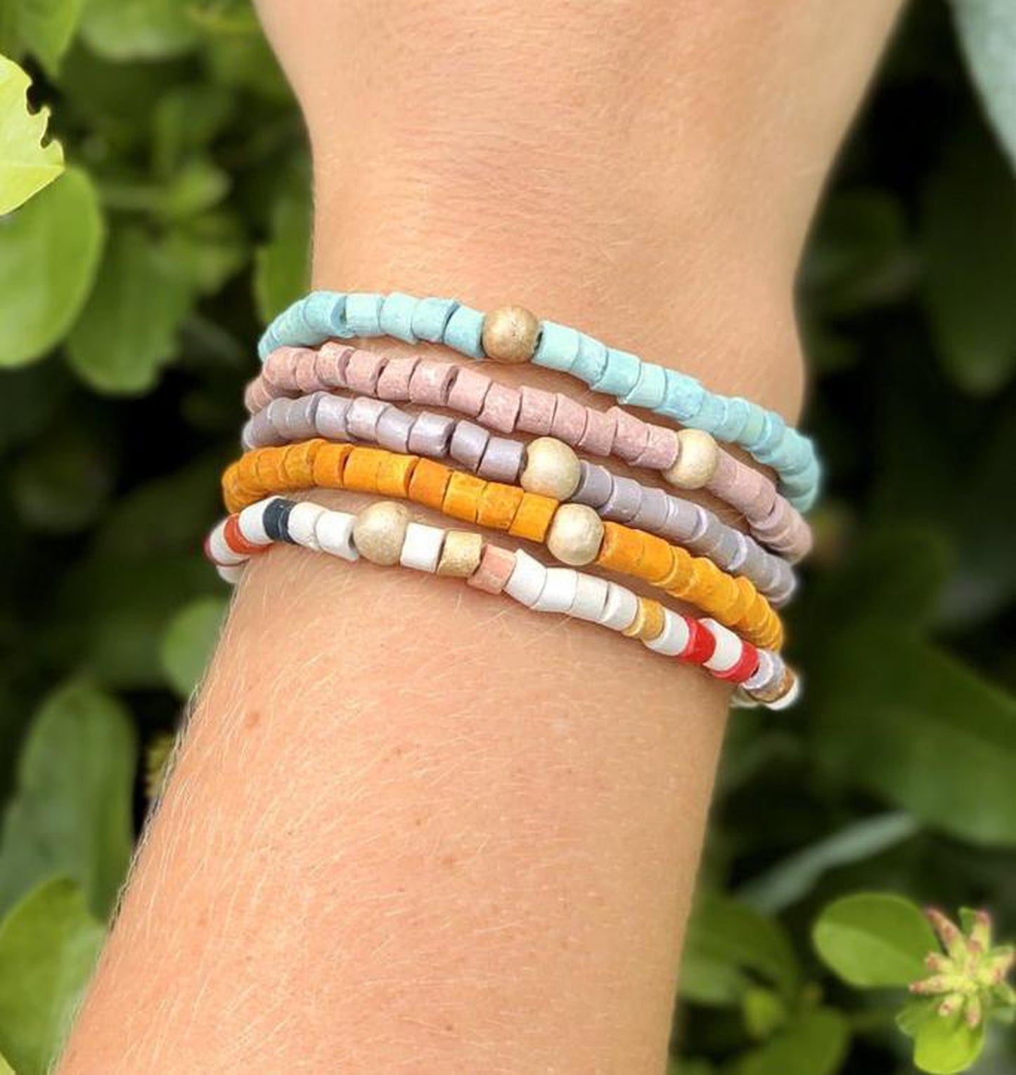 Beaded Bracelets - "Solidarity Pack" (5 pcs.), handmade
