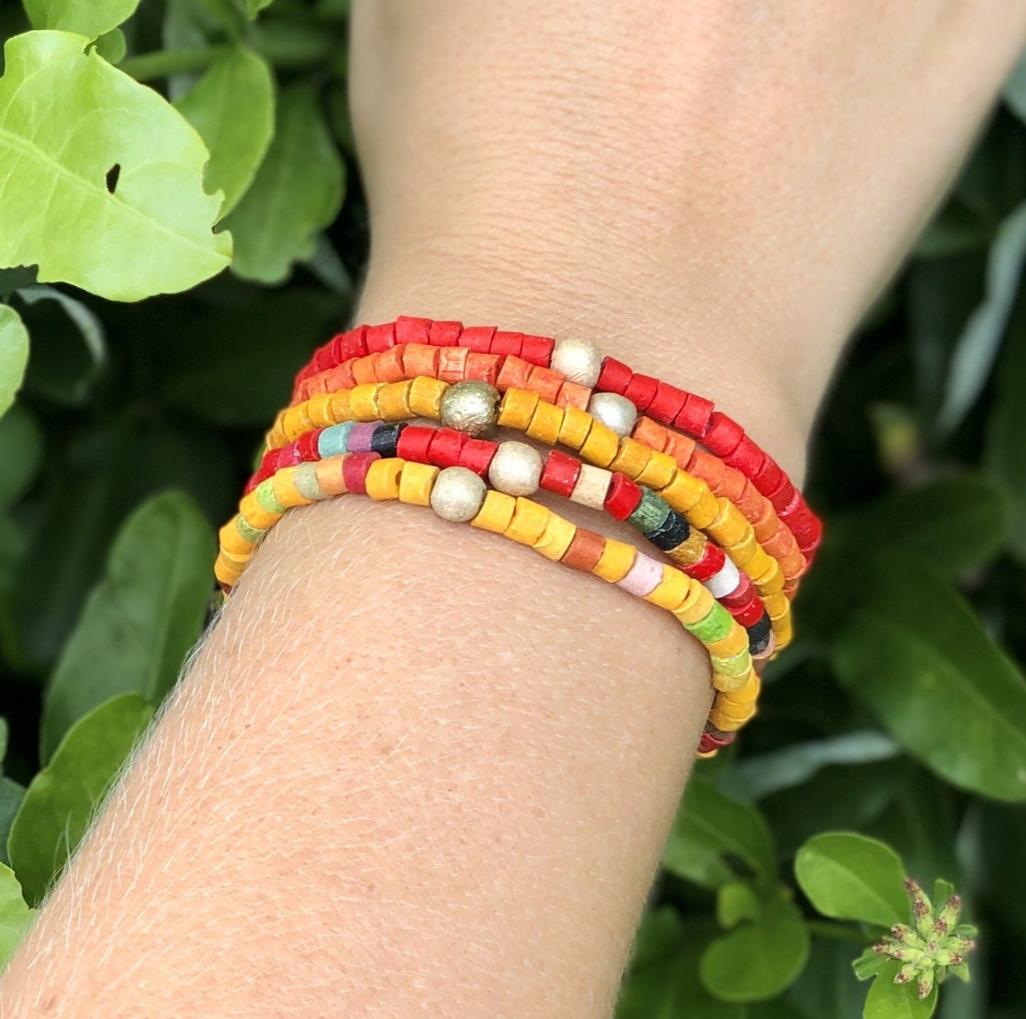 Beaded Bracelets - "Solidarity Pack" (5 pcs.), handmade