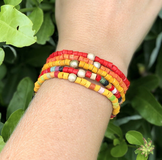 Beaded Bracelets - "Solidarity Pack" (5 pcs.), handmade