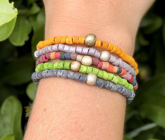 Solidarity Bracelets (Colores de la Tierra - 5 pcs.) 100% DONATION TO OUR ARTISAN FAMILIES