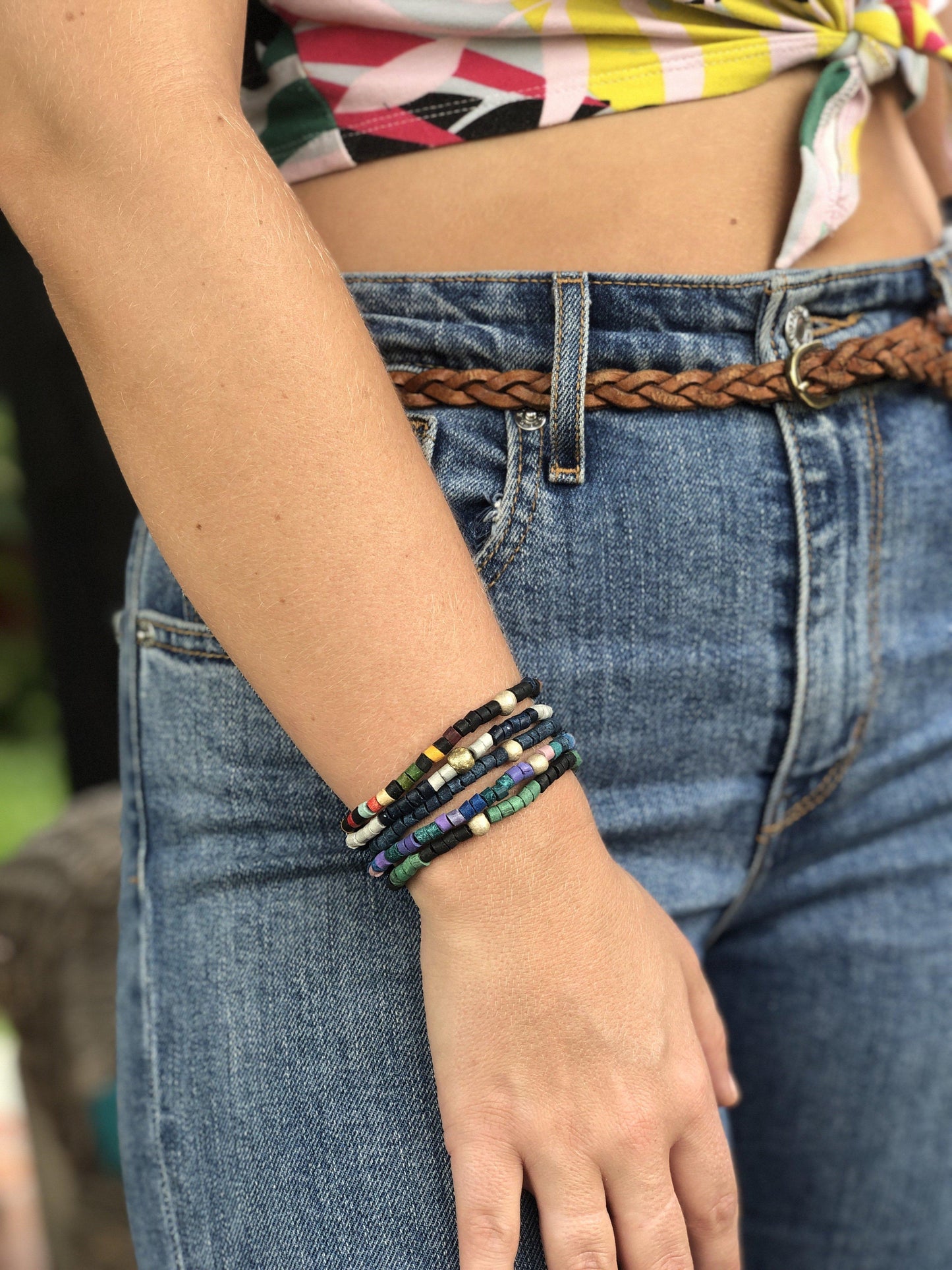 Solidarity Bracelets (Dark Colors, 5 pcs.) 100% DONATION TO OUR ARTISAN FAMILIES