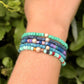 Solidarity Bracelets (Shades of Turquoise & Blue, 5 pcs.) 100% DONATION TO OUR ARTISAN FAMILIES