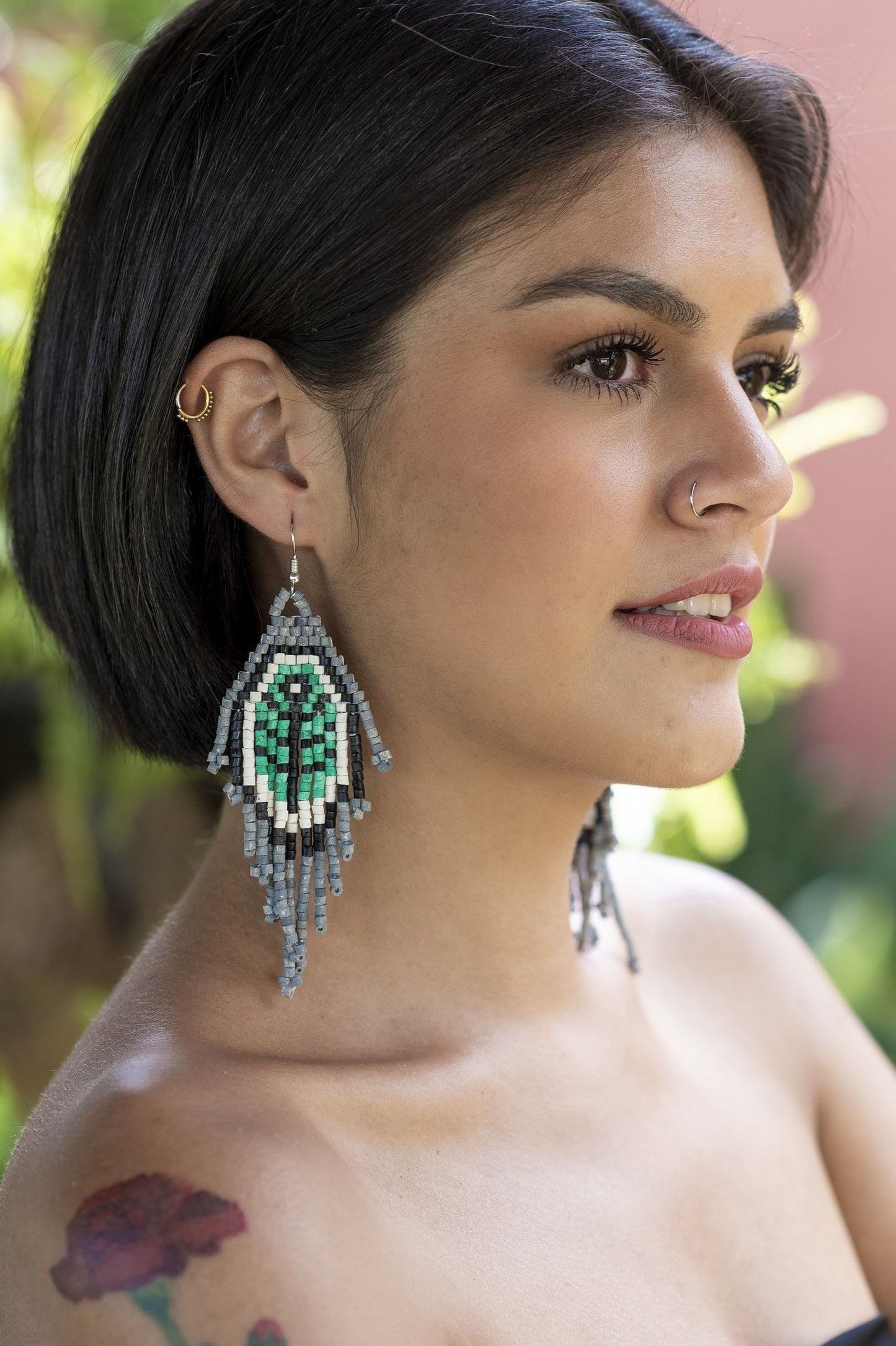 Tikal Fossils - Gray/turquoise