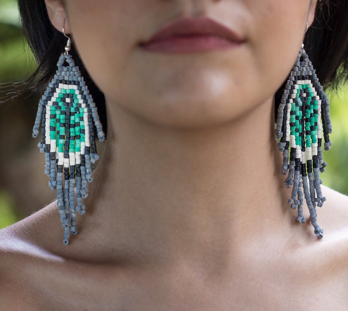 Tikal Fossils - Gray/turquoise