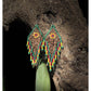 Pendientes colgantes largos con cuentas - "Tikal Spot", hechos a mano