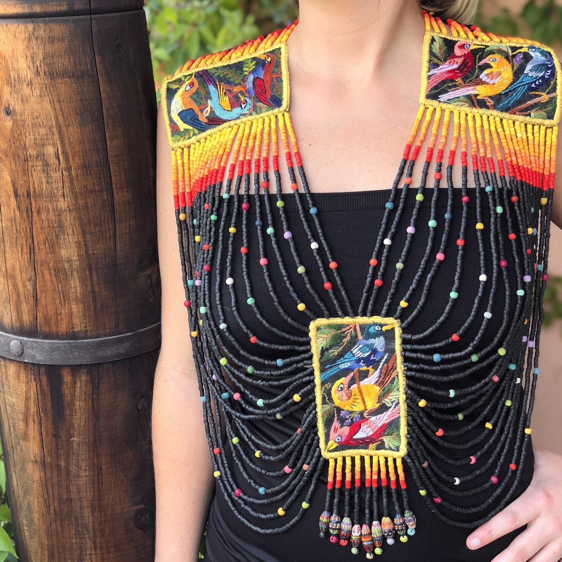 Body Jewelry with Beaded Chains - Warrior, navy blue/multicolor – Los  Colores de la Tierra - Handmade Jewelry as colorful as you 🌈