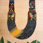 Embroidered Birds Textile Necklaces - "Santiago x Zunil"