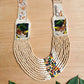 Embroidered Birds Textile Necklaces - "Santiago x Zunil"