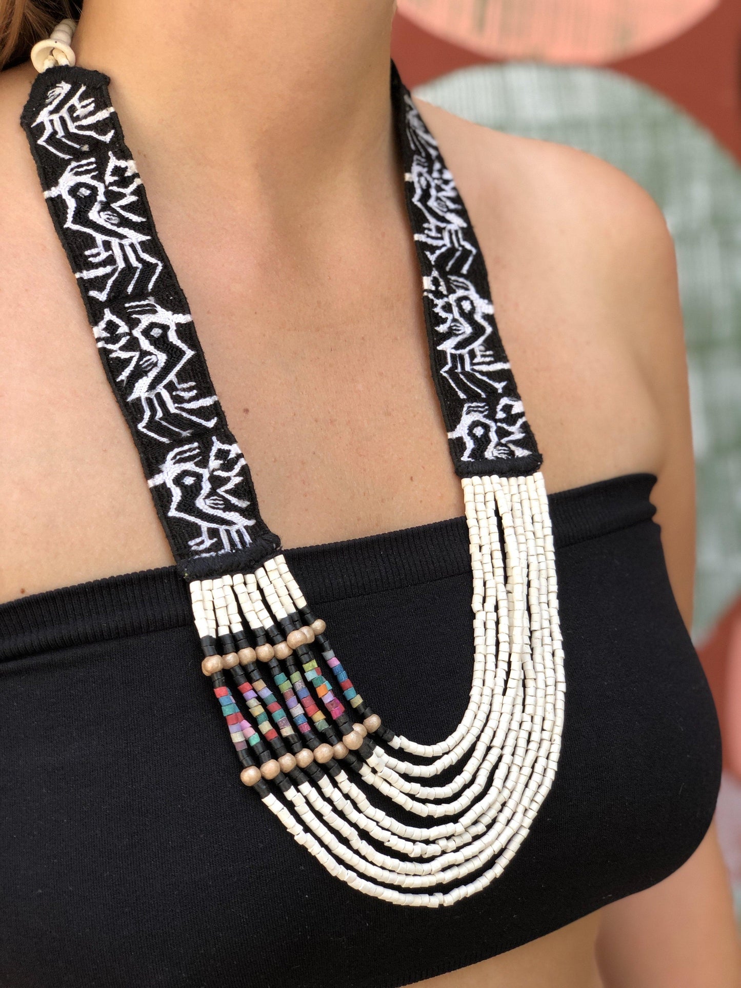 Woven Textile Necklaces - "Zunil"