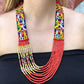 Woven Textile Necklaces - "Zunil"
