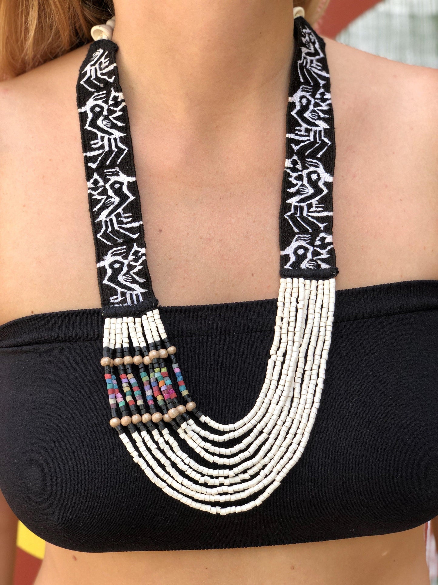 Woven Textile Necklaces - "Zunil"